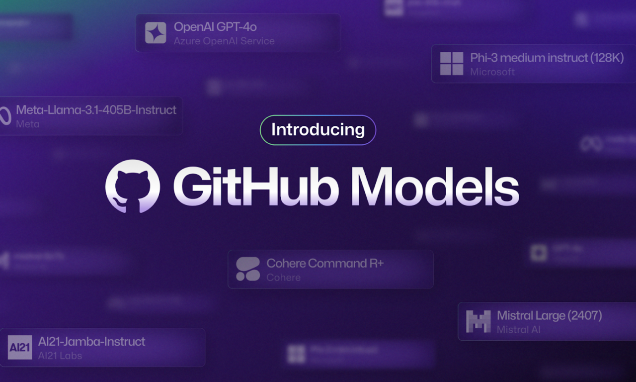 Introducing GitHub Models: A new generation of AI engineers building on GitHub